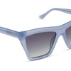 image:imageDIFF Jessie James Decker Vivi JJD Angular Designer Sunglasses for Women UV400 ProtectionMilky Blue Pearl  Grey Gradient