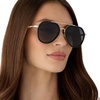 image:imageDIFF Joey Oversized Aviator Sunglasses for Women and Men  UV400 Protection  Modern Geometric ShadesBlack  Grey Gradient