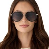 image:imageDIFF Joey Oversized Aviator Sunglasses for Women and Men  UV400 Protection  Modern Geometric ShadesBlack  Grey Gradient