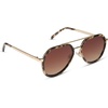 image:imageDIFF Joey Oversized Aviator Sunglasses for Women and Men  UV400 Protection  Modern Geometric ShadesEspresso Tortoise  Brown Gradient