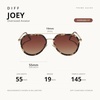 image:imageDIFF Joey Oversized Aviator Sunglasses for Women and Men  UV400 Protection  Modern Geometric ShadesEspresso Tortoise  Brown Gradient