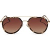 image:imageDIFF Joey Oversized Aviator Sunglasses for Women and Men  UV400 Protection  Modern Geometric ShadesEspresso Tortoise  Brown Gradient