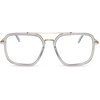image:imageDIFF Jordan Designer Blue Light Blocking Glasses  Oversized Navigator Frame  UV400 ProtectionClear  Gold