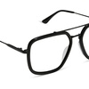 image:imageDIFF Jordan Designer Blue Light Blocking Glasses  Oversized Navigator Frame  UV400 ProtectionMatte Black