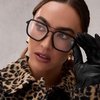 image:imageDIFF Jordan Designer Blue Light Blocking Glasses  Oversized Navigator Frame  UV400 ProtectionMatte Black