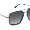 image:imageDIFF Jordan Designer Navigator Sunglasses for Women  100 UVAUVB Protection  Solid FramesClubhouse Blue  Grey Gradient