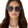 image:imageDIFF Jordan Designer Navigator Sunglasses for Women  100 UVAUVB Protection  Solid FramesClubhouse Blue  Grey Gradient