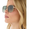 image:imageDIFF Jordan Designer Navigator Sunglasses for Women  100 UVAUVB Protection  Solid FramesCool Matcha