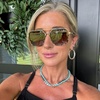 image:imageDIFF Jordan Designer Navigator Sunglasses for Women  100 UVAUVB ProtectionEspresso Tortoise  Brown Gradient