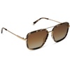 image:imageDIFF Jordan Designer Navigator Sunglasses for Women  100 UVAUVB ProtectionEspresso Tortoise  Brown Gradient