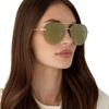 image:imageDIFF Lenox Polarized Designer Aviator Sunglasses for Women UV400 Protection Gold Stainless Steel FramesGold  Aloe Green Gradient