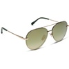 image:imageDIFF Lenox Polarized Designer Aviator Sunglasses for Women UV400 Protection Gold Stainless Steel FramesGold  Aloe Green Gradient