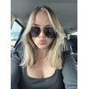 image:imageDIFF Lenox Polarized Designer Aviator Sunglasses for Women UV400 Protection Gold Stainless Steel FramesGold  Blue Gradient