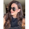 image:imageDIFF Lenox Polarized Designer Aviator Sunglasses for Women UV400 Protection Gold Stainless Steel FramesGold  G15