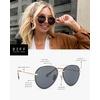 image:imageDIFF Lenox Polarized Designer Aviator Sunglasses for Women UV400 Protection Gold Stainless Steel FramesGold  G15