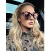 image:imageDIFF Meredith  Designer Square Sunglasses for Women  UV400 Mirrored LensHimalayan Tortoise