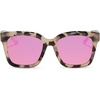 image:imageDIFF Meredith  Designer Square Sunglasses for Women  UV400 Mirrored LensHimalayan Tortoise