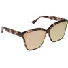 image:imageDIFF Meredith II  Designer Square Sunglasses for Women  100 UVAUVB ProtectionHimalayan Tortoise  Taupe Mirror