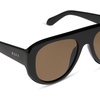 image:imageDIFF Morgan Oversized Designer Aviator Sunglasses for Women  UV400 Polarized ProtectionBlack  Brown
