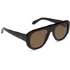 image:imageDIFF Morgan Oversized Designer Aviator Sunglasses for Women  UV400 Polarized ProtectionBlack  Brown