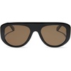 image:imageDIFF Morgan Oversized Designer Aviator Sunglasses for Women  UV400 Polarized ProtectionBlack  Brown