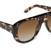 image:imageDIFF Morgan Oversized Designer Aviator Sunglasses for Women  UV400 Polarized ProtectionEspresso Tortoise  Brown Gradient