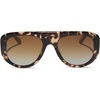 image:imageDIFF Morgan Oversized Designer Aviator Sunglasses for Women  UV400 Polarized ProtectionEspresso Tortoise  Brown Gradient