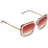 image:imageDIFF Sandra Designer Square Sunglasses for Women UV400 ProtectionLight Pink Crystal  Dusk Gradient