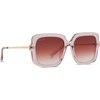 image:imageDIFF Sandra Designer Square Sunglasses for Women UV400 ProtectionLight Pink Crystal  Dusk Gradient