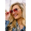 image:imageDIFF Sandra Designer Square Sunglasses for Women UV400 ProtectionLight Pink Crystal  Dusk Gradient