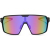 image:imageDIFF Sport Charge Designer Oversized Shield Sunglasses for women Polarized protection Matte Black  Pink Rush Mirror