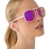 image:imageDIFF Sport Hangtime Designer Oversized Square Sunglasses for women Polarized protection Matte Baby Pink  Pink Rush Mirror