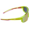 image:imageDIFF Sport Heat Lightweight Cycling Polarized Sunglasses UV400 Protection Neon Yellow  Pink Rush Mirror Medium