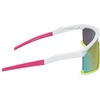 image:imageDIFF Sport Spike Designer Shield Sunglasses for women polarized protection Matte White Neon Yellow Hot Pink  Pink Rush Mirror