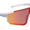 image:imageDIFF Sport Sunglasses Heat Lightweight Cycling Polarized Sunglasses UV400 ProtectionMatte White  Sunset Mirror