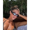 image:imageDIFF Sport Sunglasses Side Out Lightweight Wraparound Polarized Sunglasses UV400 ProtectionMatte Black  Grey WSilver Flash