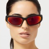 image:imageDIFF Sport Sunglasses Side Out Lightweight Wraparound Polarized Sunglasses UV400 ProtectionMatte Black
