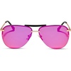 image:imageDIFF Tahoe  Designer Aviator Sunglasses for Women  UV400 ProtectionMatte Gold  Sunset Mirror