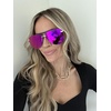 image:imageDIFF Tahoe  Designer Aviator Sunglasses for Women  UV400 ProtectionMatte Gold  Sunset Mirror