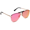 image:imageDIFF Tahoe  Designer Aviator Sunglasses for Women  UV400 ProtectionMatte Gold  Sunset Mirror