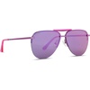image:imageDIFF Tahoe  Designer Aviator Sunglasses for Women  UV400 ProtectionPink Rush Metallic  Pink Rush Mirror