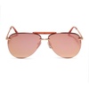 image:imageDIFF Tahoe  Designer Aviator Sunglasses for Women  UV400 ProtectionRose Gold  Cherry Blossom Mirror