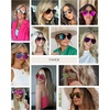 image:imageDIFF Tahoe  Designer Aviator Sunglasses for Women  UV400 ProtectionRose Gold  Cherry Blossom Mirror