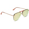 image:imageDIFF Tahoe  Designer Aviator Sunglasses for Women  UV400 ProtectionRose Gold  Cherry Blossom Mirror