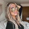 image:imageDIFF Tahoe  Designer Aviator Sunglasses for Women  UV400 ProtectionRose Gold  Cherry Blossom Mirror