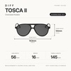 image:imageDIFF Tosca II Aviator Sunglasses for Women  Fashionable amp Trendy  UV400 ProtectionBlack  Grey