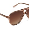 image:imageDIFF Tosca II Aviator Sunglasses for Women  Fashionable amp Trendy  UV400 ProtectionCaf Ole  Brown Gradient