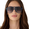 image:imageDIFF Tosca II Aviator Sunglasses for Women  Fashionable amp Trendy  UV400 ProtectionClubhouse Blue  Grey Gradient