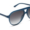 image:imageDIFF Tosca II Aviator Sunglasses for Women  Fashionable amp Trendy  UV400 ProtectionClubhouse Blue  Grey Gradient