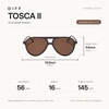 image:imageDIFF Tosca II Aviator Sunglasses for Women  Fashionable amp Trendy  UV400 ProtectionTruffle  Truffle